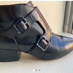 French Connection Buckled Booties